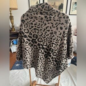 Soft Surroundings bling animal print shawl